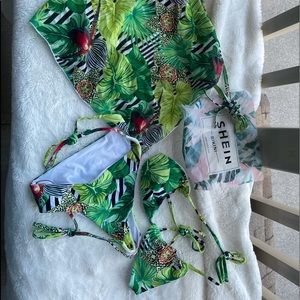 Brand New never worn SHEIN tropical bikini set